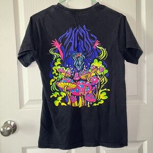 Graphic Tee with Colorful Magic Mushroom